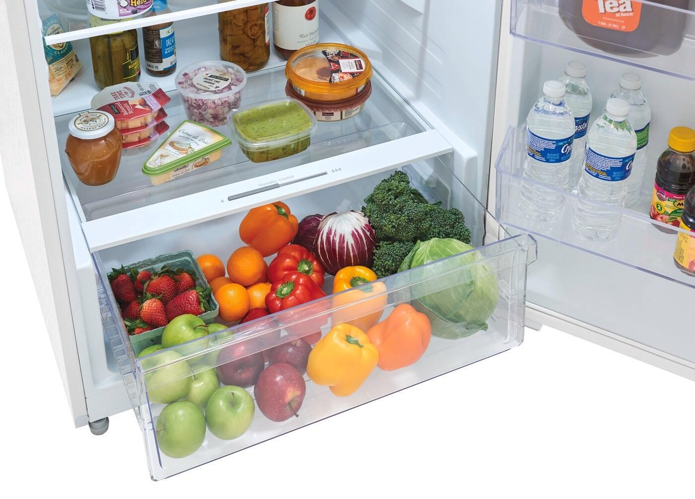 Frigidaire FRTE1622A 28 Inch Wide 16.03 Cu. Ft. Top Freezer Refrigerator with LED Lighting - White on Fridge.com