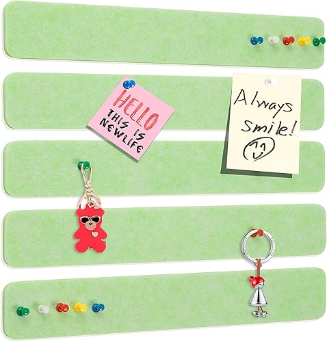 Tablón de anuncios de fieltro para dormitorio, oficina, decoración de pared del hogar, tablero de anuncios autoadhesivo con 35 pasadores para pegar