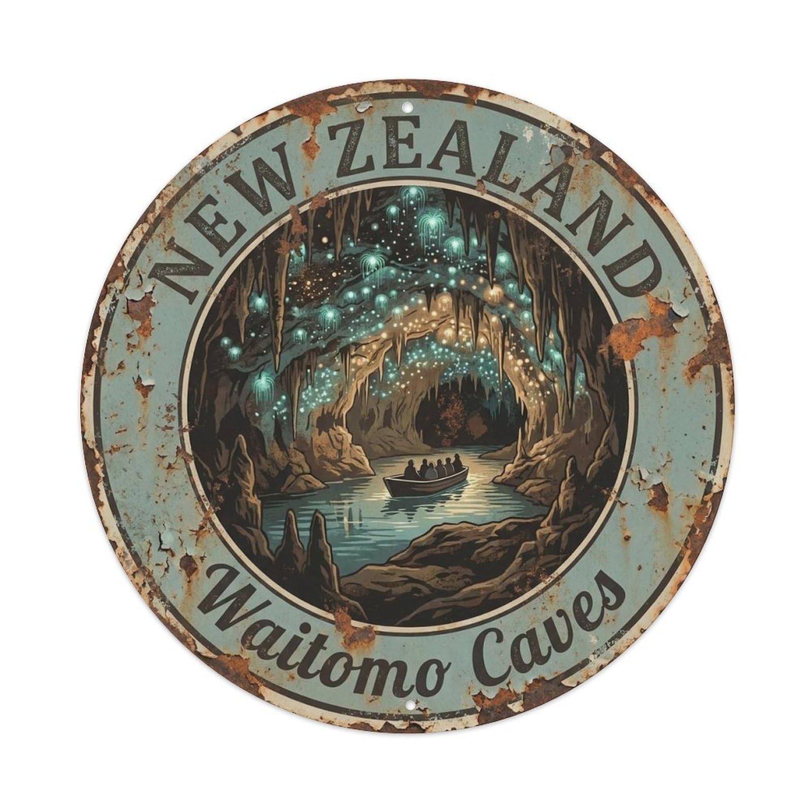 New Zealand Scenic Travel Wild Outdoor Journey Metal Tin Sign