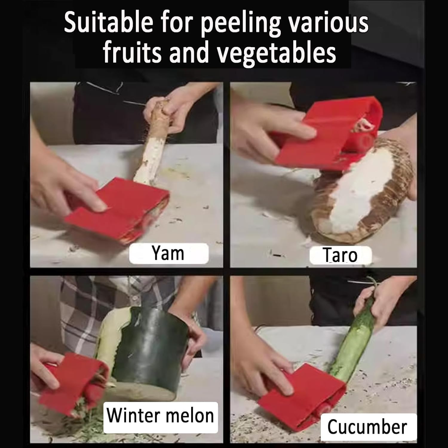 Pelador automático de caña de azúcar con cubierta protectora, motor de cobre puro, máquina de raspado para coco, calabaza, taro, piña, herramienta de cocina