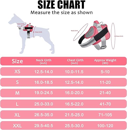 Miniatura 40 de Bolux - Arnés para perro, reflectante y transpirable, ajustable, con asa, para sacarlo a pasear, no más tirones ni asfixia (azul, talla XS) army