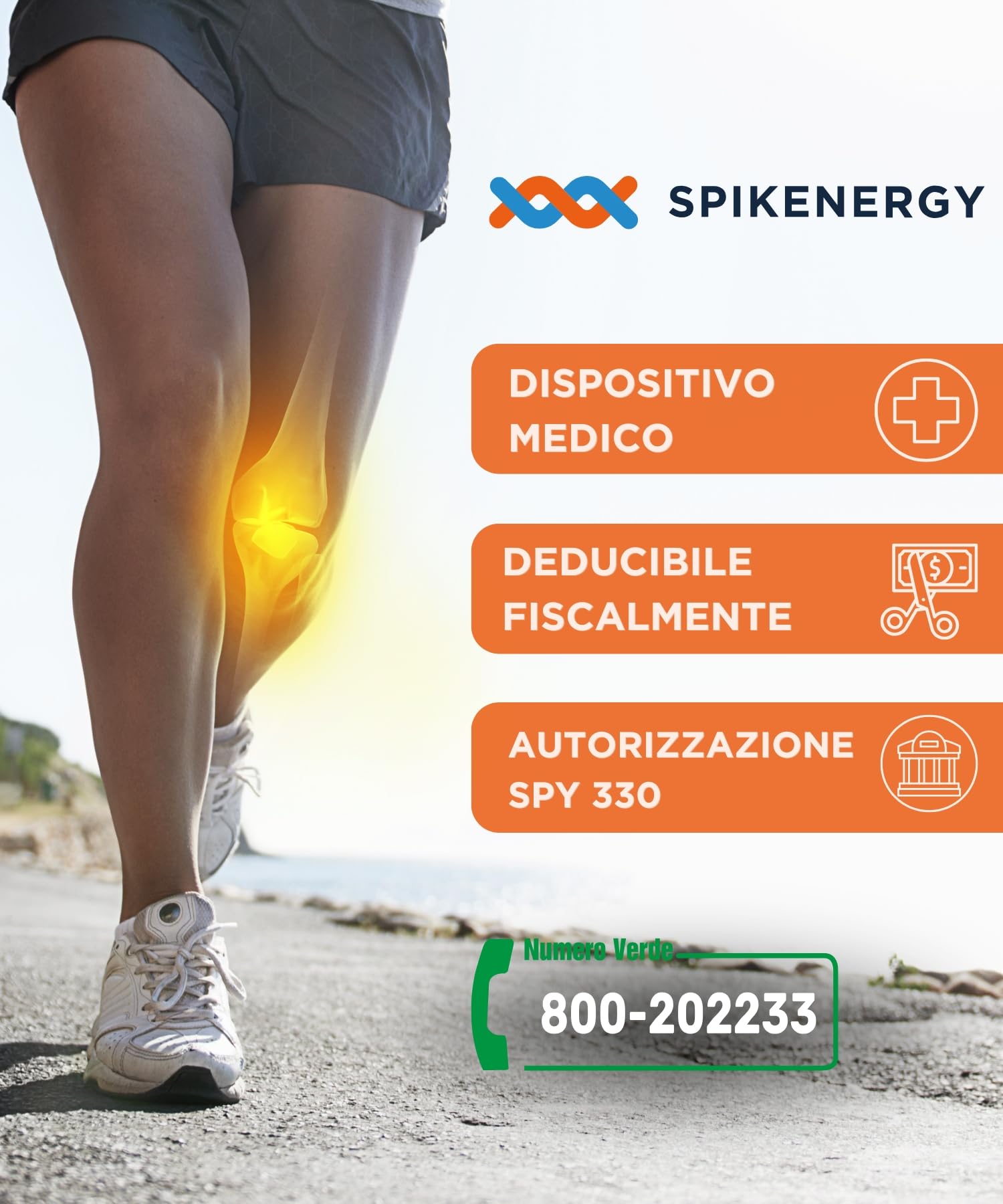 Spikenergy Guanti Per Artrosi Alle Mani Elettro Magnetoterapia - Usati come Polsiera per Tendinite, Artrite, 2Calzini Antimicotico in omaggio, Dispositivo Medico Detraibile-Made in Italy, Blu L-XL