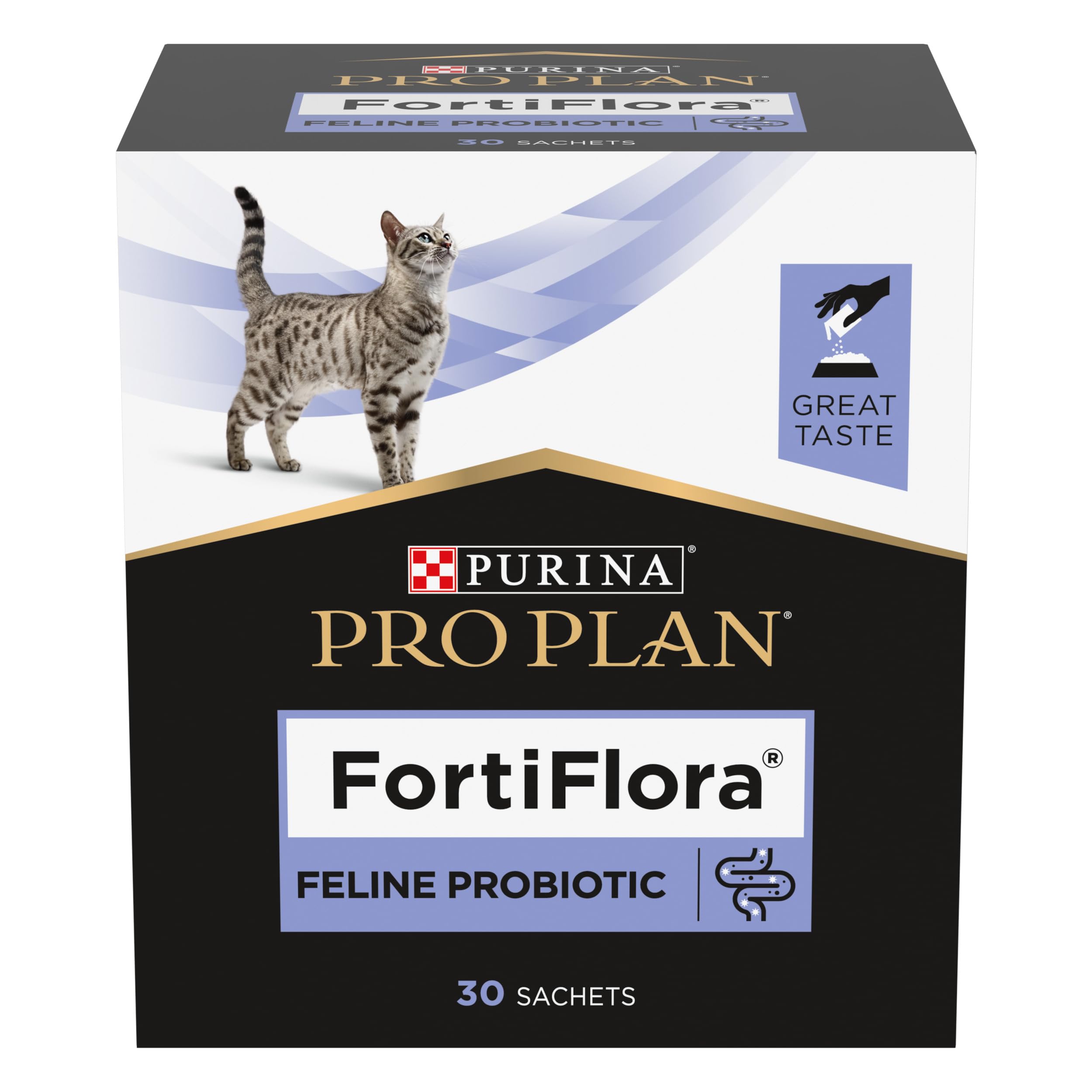 Pro Plan Forti Flora, Ergänzungsfuttermittel für Katzen zur Unterstützung der Darmgesundheit, Mit Probiotika, 6er Pack (6 x 30x1g)
