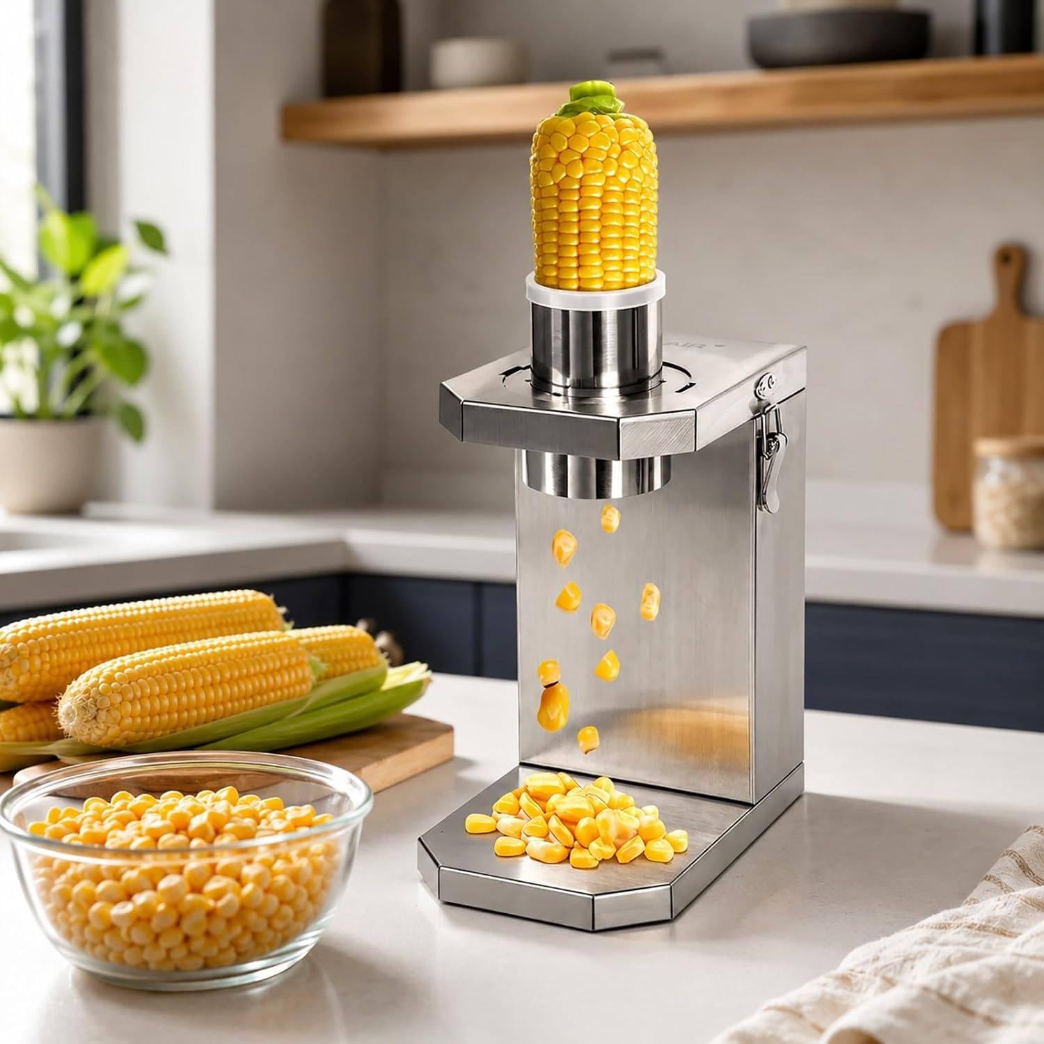 LSHFYV Commercial Electric Corn Thresher for Restaurants and Food Stalls
