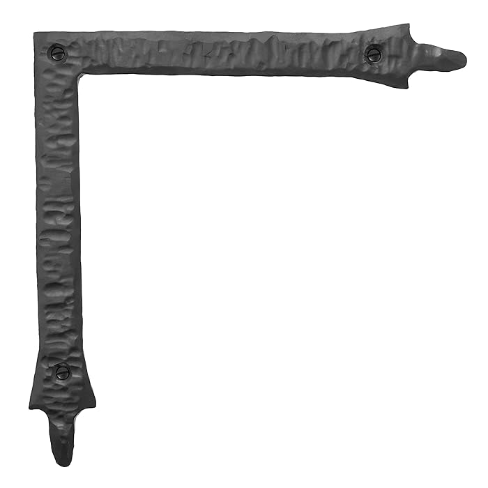 Buy 4 Pack 5.5 inch Decorative Corner Brackets Black L Bracket