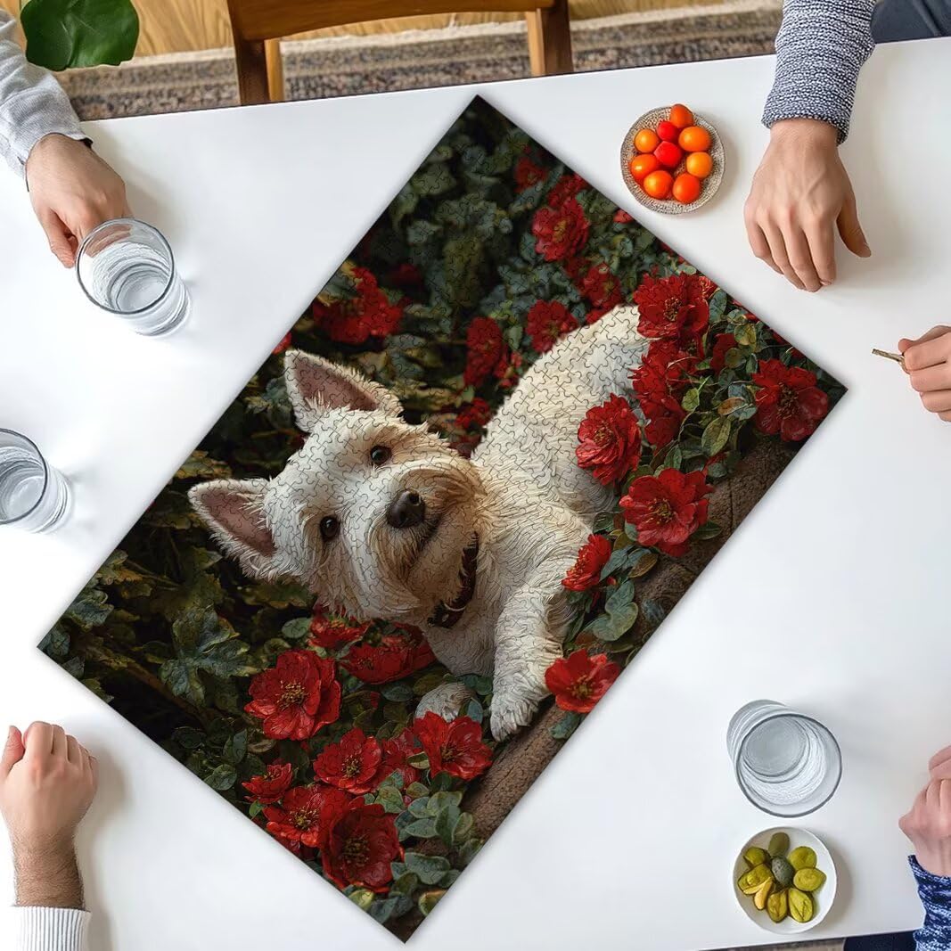 Puzzle 1000 Piezas, Puzzle Perro, Rompecabezas Adultos, Regalo Mujer -8113