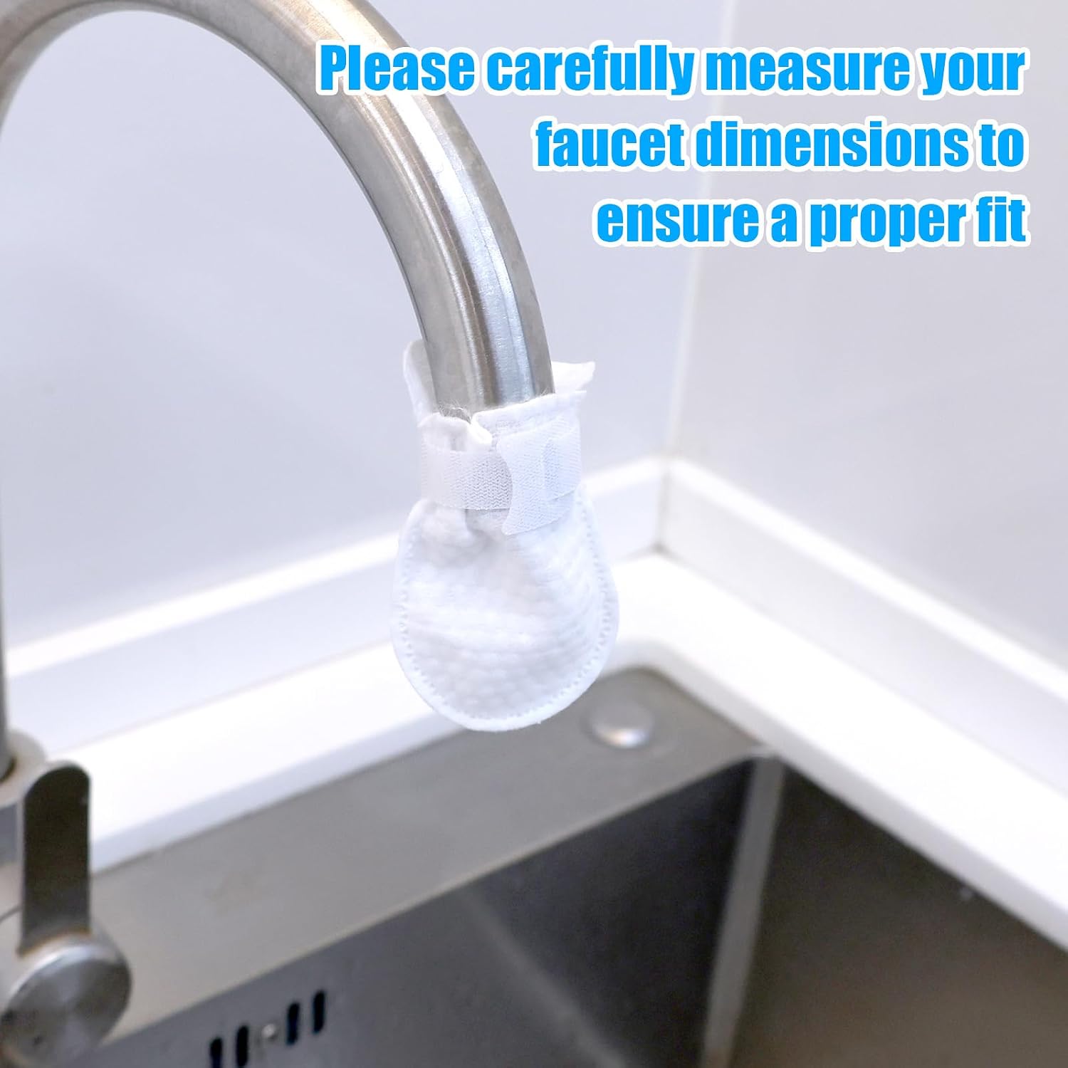 NQEUEPN 120pcs High Density Faucet Filter, Tap Filter with Hook-Loop Tapes