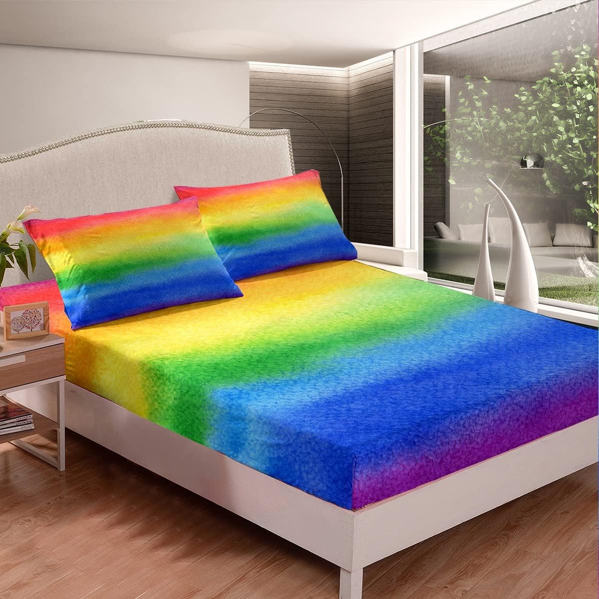 rainbow sheets twin size