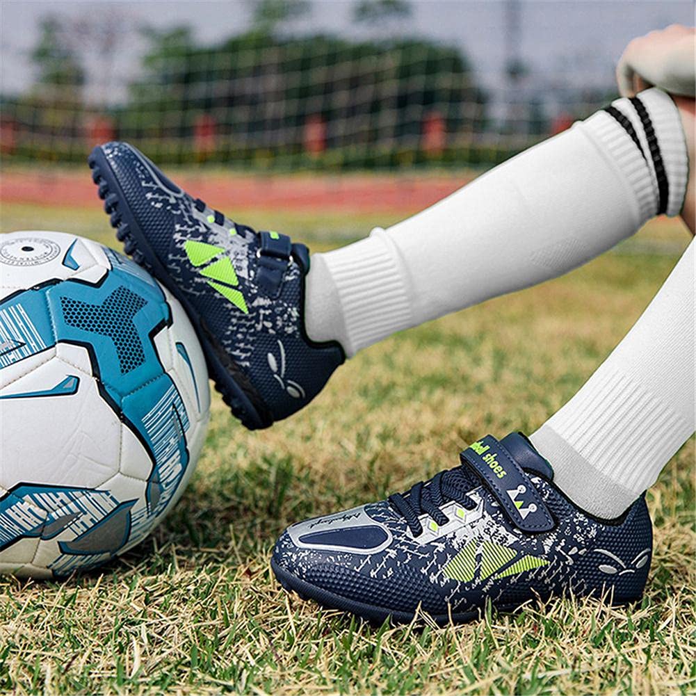 Fußballschuhe Kinder Unisex Leicht rutschfest Trainingsschuhe Sommer Fussballschuhe für Kunstrasen Gr.28-39