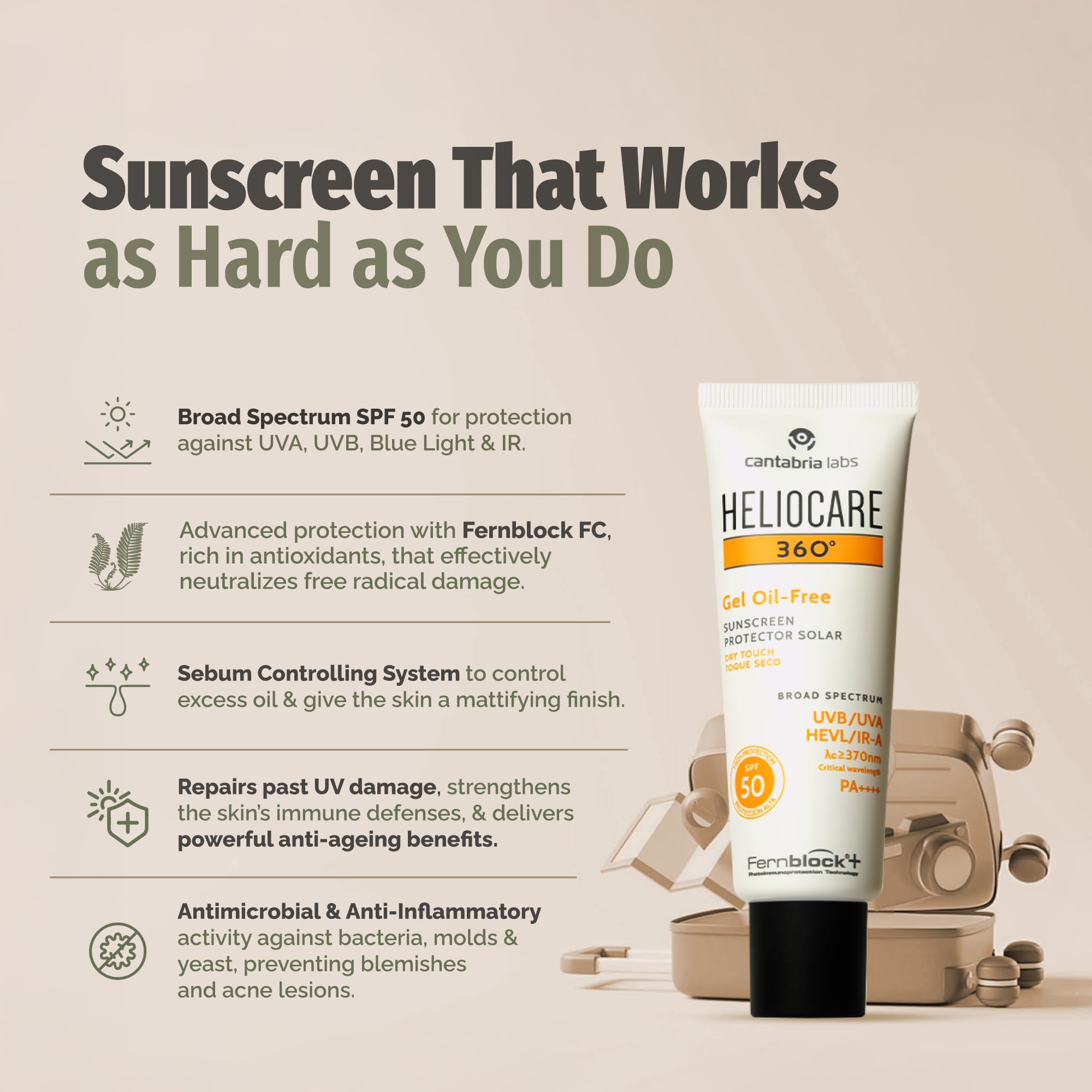 Difa Cooper - Heliocare 360 Gel Oil Free Spf 50-50 ML