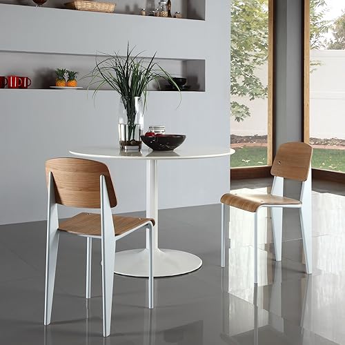 Miniatura 8 de Modway Silla de cocina y comedor moderna de madera y metal en color negro