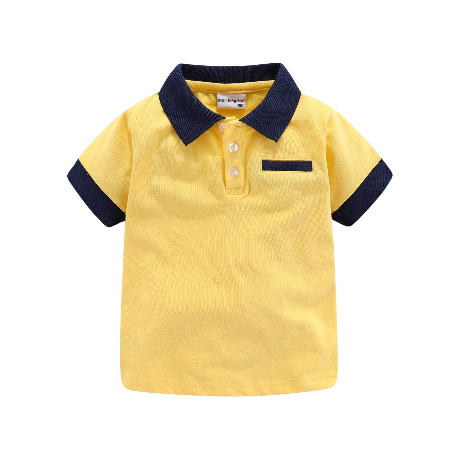 Mud Kingdom Barro Unido Niños Polo de manga corta camisas color sólido