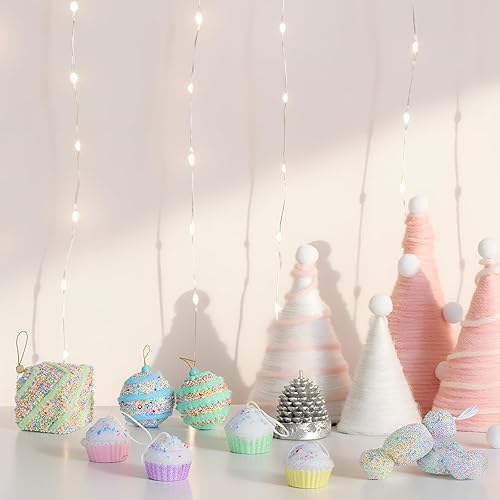 Miniatura 4 de Juego de 34 piezas de decoración de tierra de dulces pastel surtidos dulces postres colgantes para árbol del día de San Valentín, fiesta, decoración