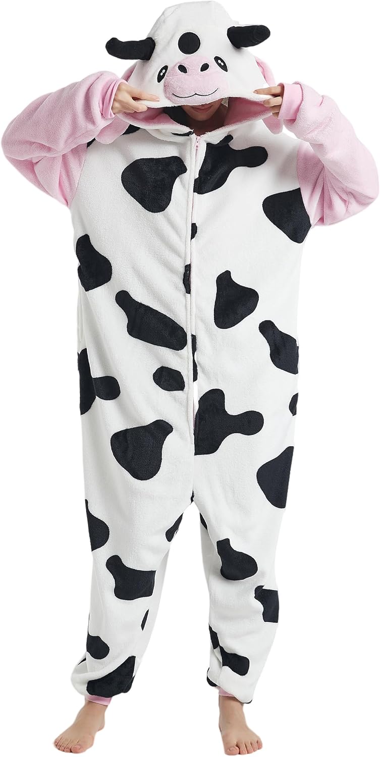 CuteOn Unisex Animal Onesie Pajamas Cosplay Halloween Costume Christmas Sleepwear Homewear for Adult Kids - Image 4