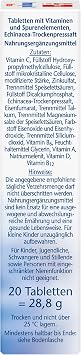 Doppelherz Immune Plus Echinacea 8-in-1 Defence - With Vitamin C Vitamin D and Zinc as a Contribution to the Normal Function of the Immune System - 20 Depot Tablets