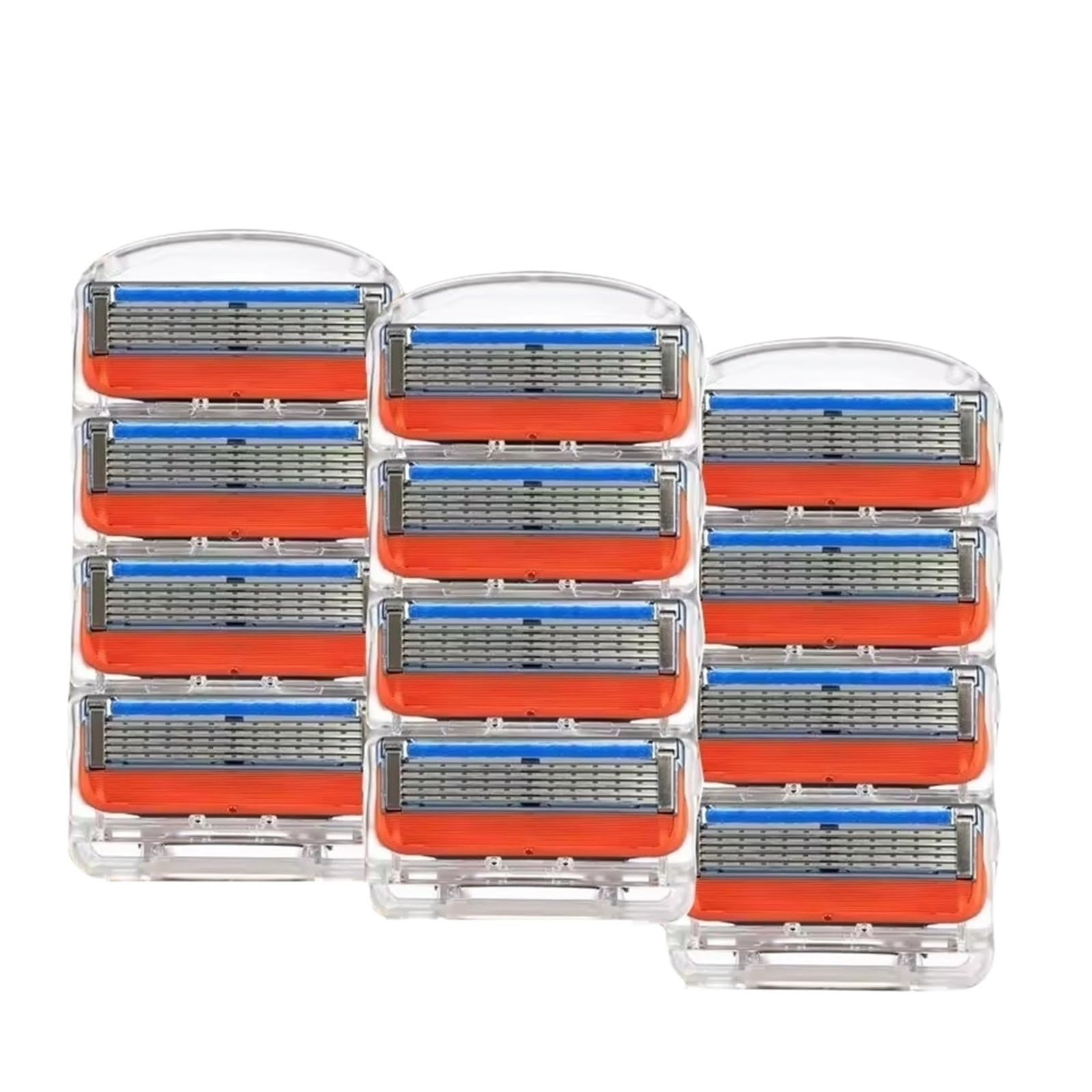 Lame For Rasoio Gillette Da 4/8/12 Pezzi, Compatibili Con La Serie Fusion 5, Da Uomo, In Acciaio Inossidabile(12pcs)
