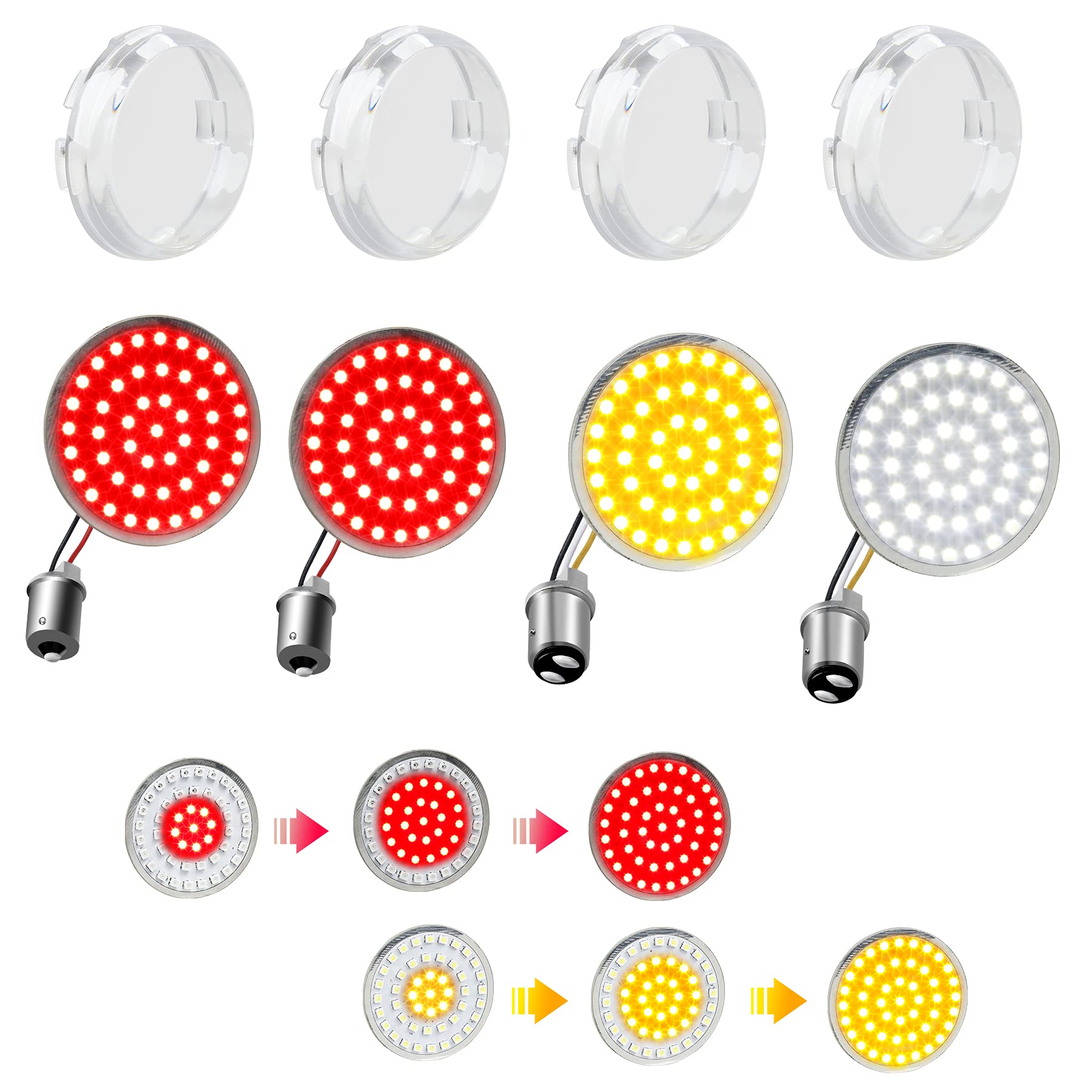 Buy Sequential Led Turn Signals, 1157 Front + 1156 Rear Blinkers with