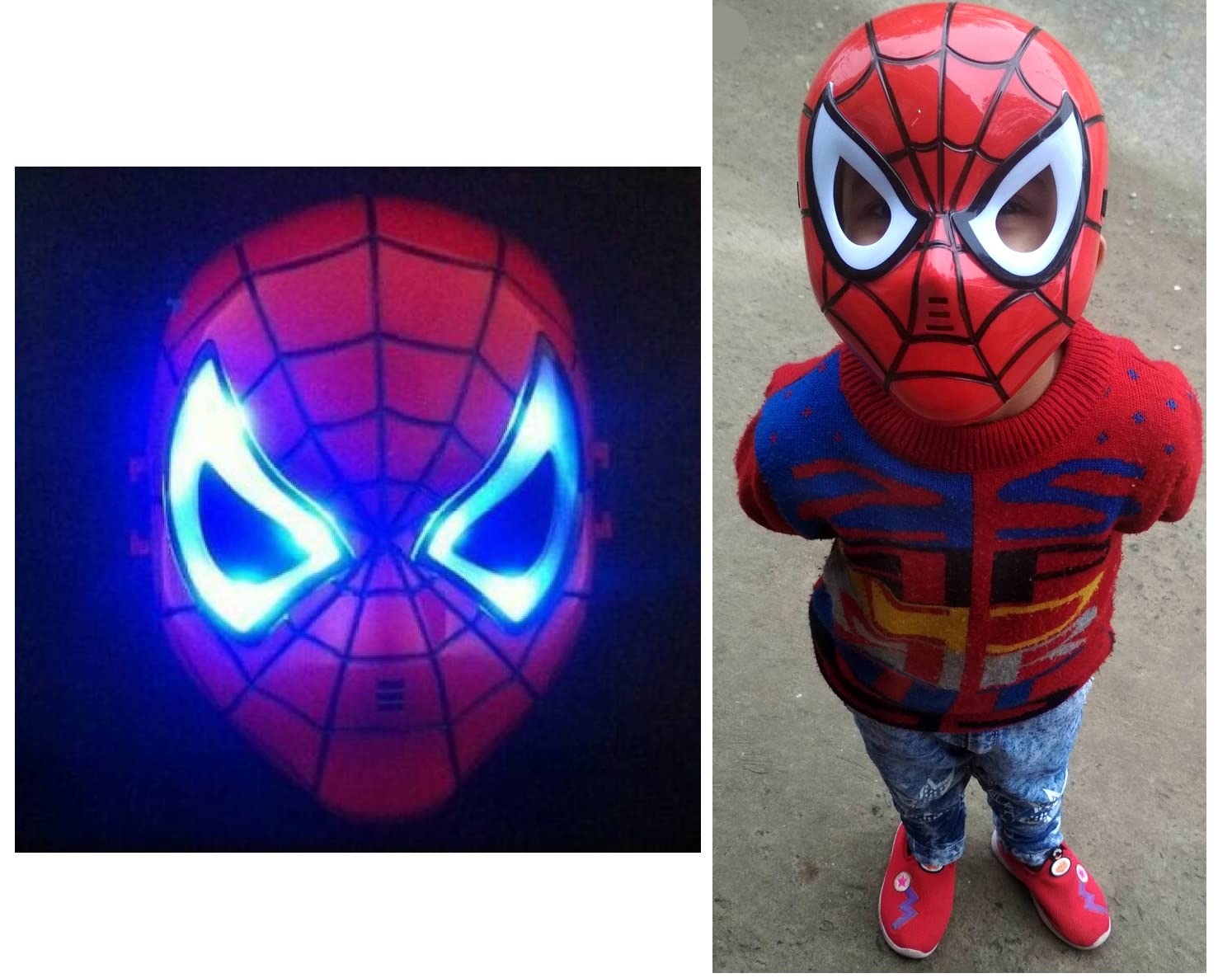 HALO NATION ® Superhero Spider Mask LED Light Spider Mask for Boys Kids Superhero Mask - Pack of 2 (B09SDCP1K8) Amazon Price History, Amazon Price Tracker