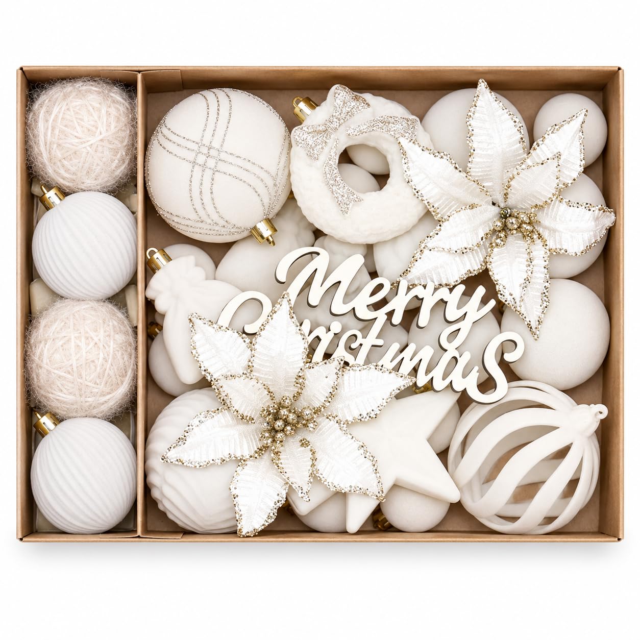 Set de 38 Bolas de Navidad Adornos para Árbol Colgantes