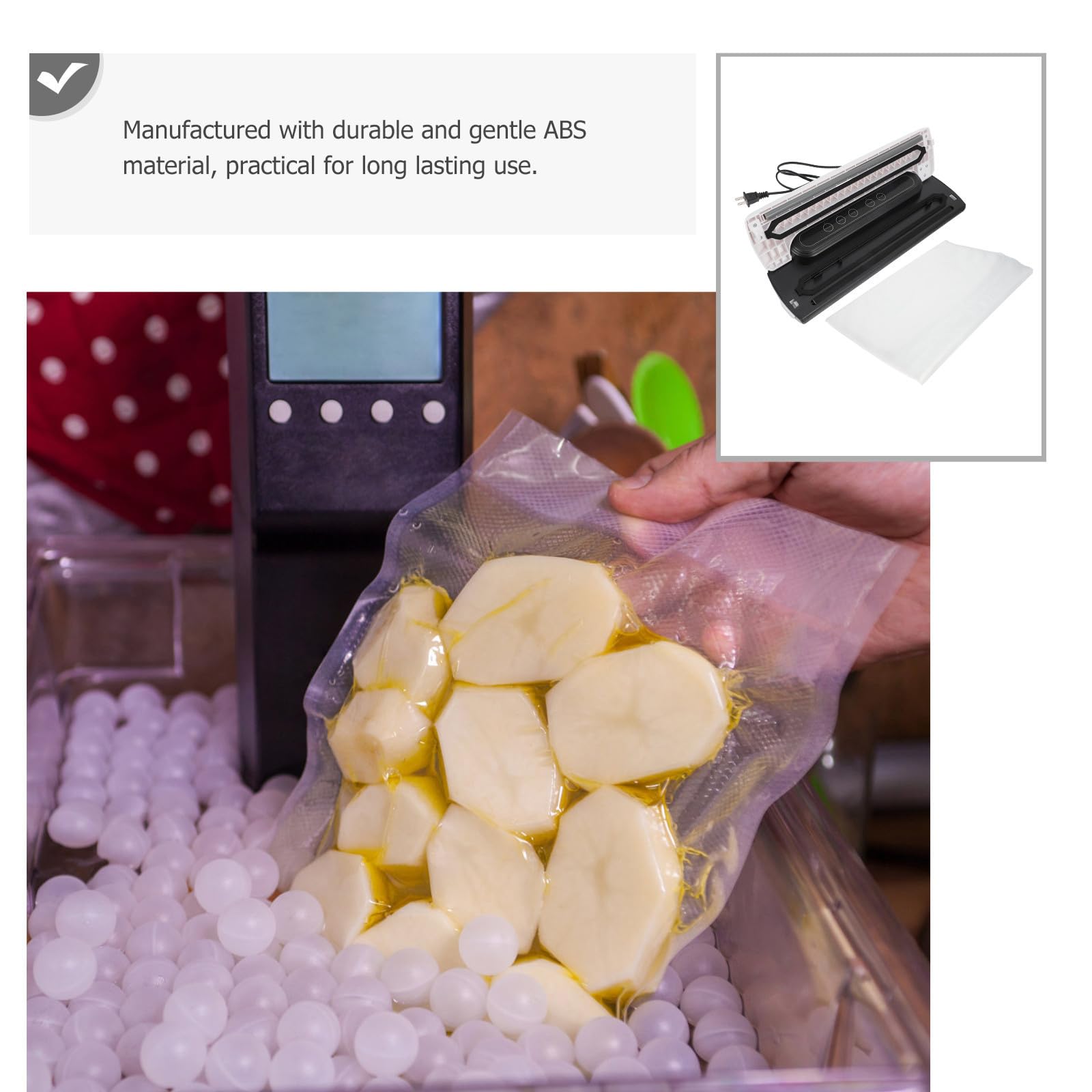 Selladora al Vacío Automática para Alimentos, Máquina Abs