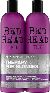 Bed Head by TIGI Dumb Blonde Shampoo & Conditioner Set, 2x 750ml