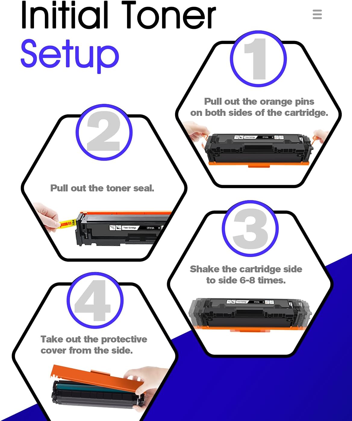 Bubprint Toner compatibel als vervanging voor HP 410A CF410A 410X CF410X voor Color Laserjet Pro MFP M477fdw M377dw M477fdn M477fnw m452dn M452nw m452dw m452 M477 M377 zwart