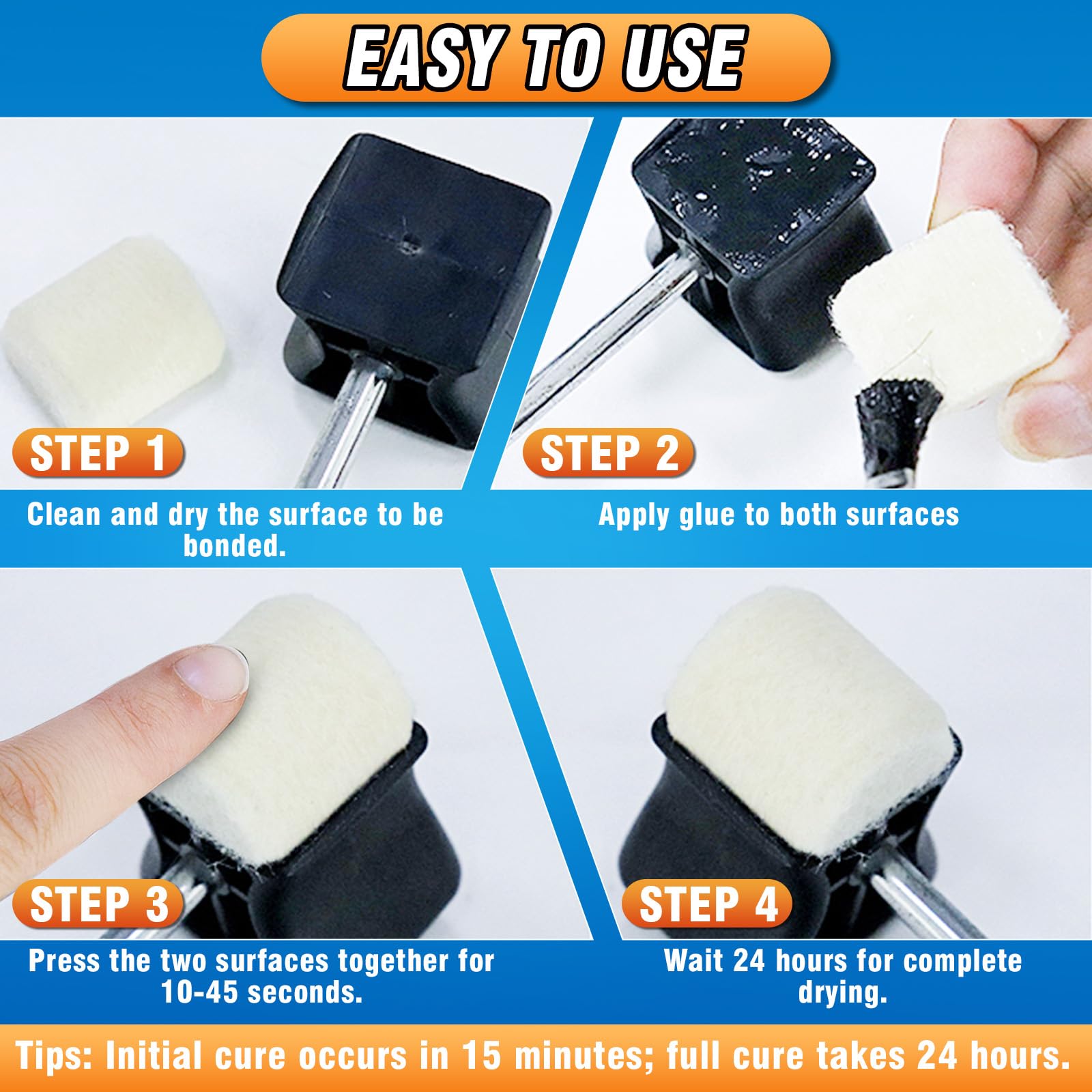 Super Glue with Brush - Strong & Waterproof Adhesive -6 Super Glue with Brush - Strong & Waterproof Adhesive -6