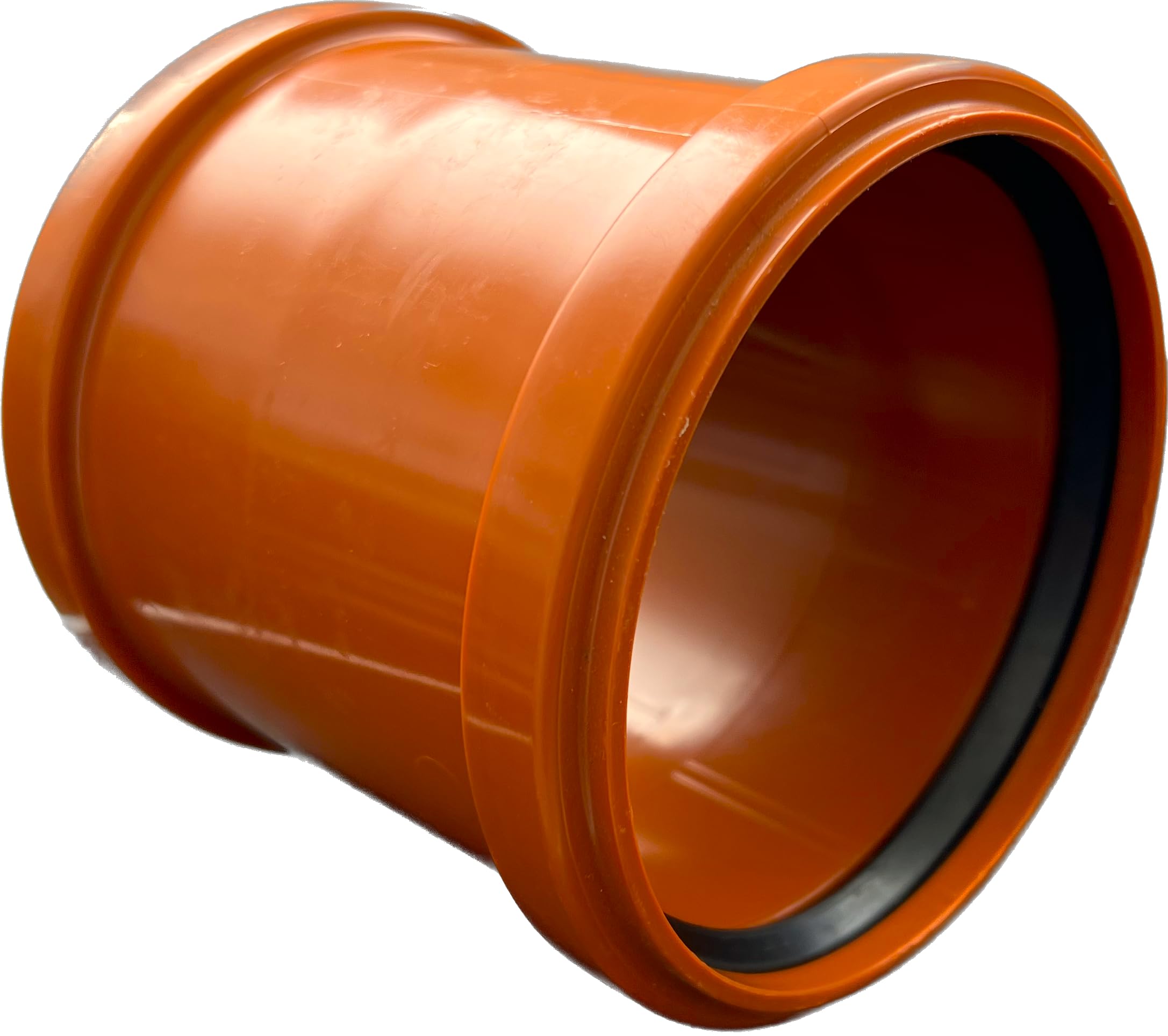 Rura KG DN 250 PVC-U SN8 | Tuleja zmiany biegów z uszczelką | do zewnętrznych systemów odwadniających | 2 uszczelki gumowe | instalacja ściekowa | kanał rura kanalizacyjna