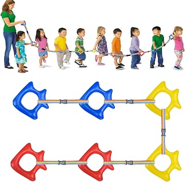 Toddler Walking Rope, Preschool Safety Line with Handles, Colorful Detachable Transition Rope for Daycare and Kindergarten Kids