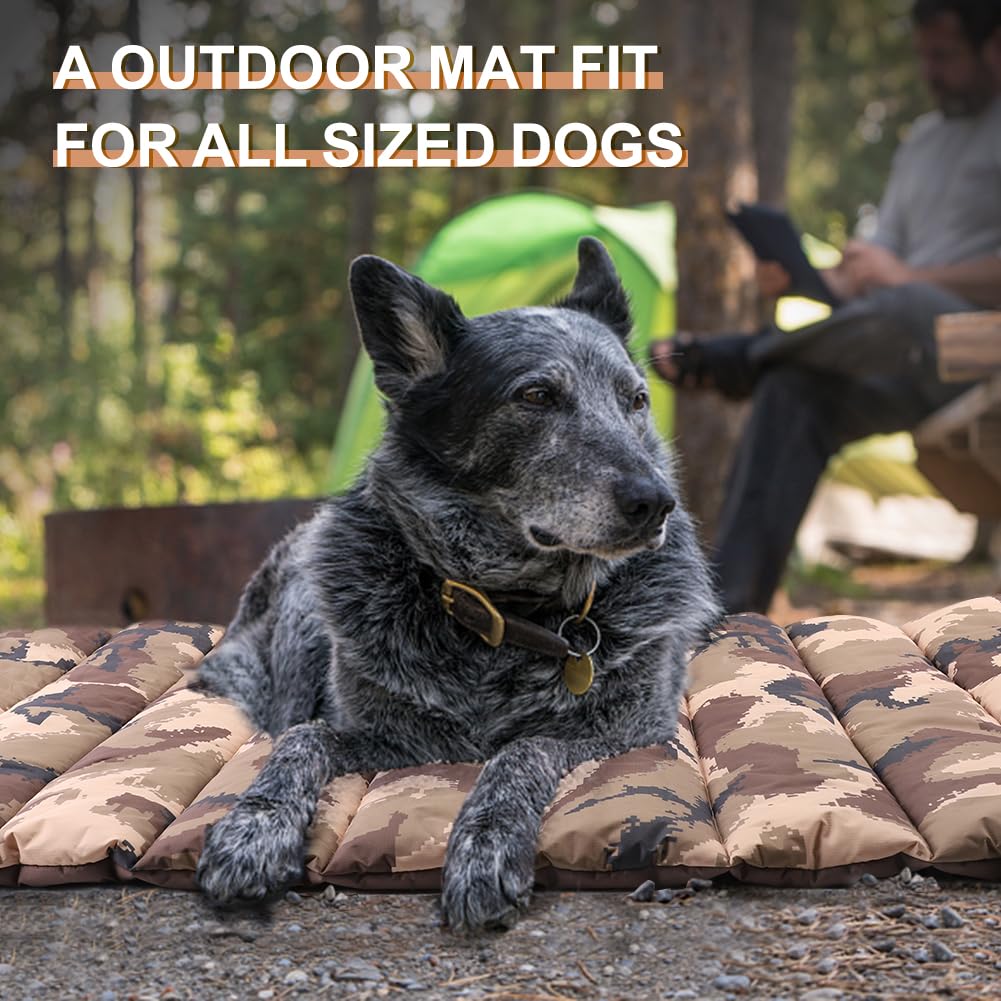 XIAPIA Cuccia Cane per Interno e Esterno, Cuscino Cane Grande, Cuscino Impermeabile per Cani, Letto Brandina per Cani in Resistente, Pieghevole