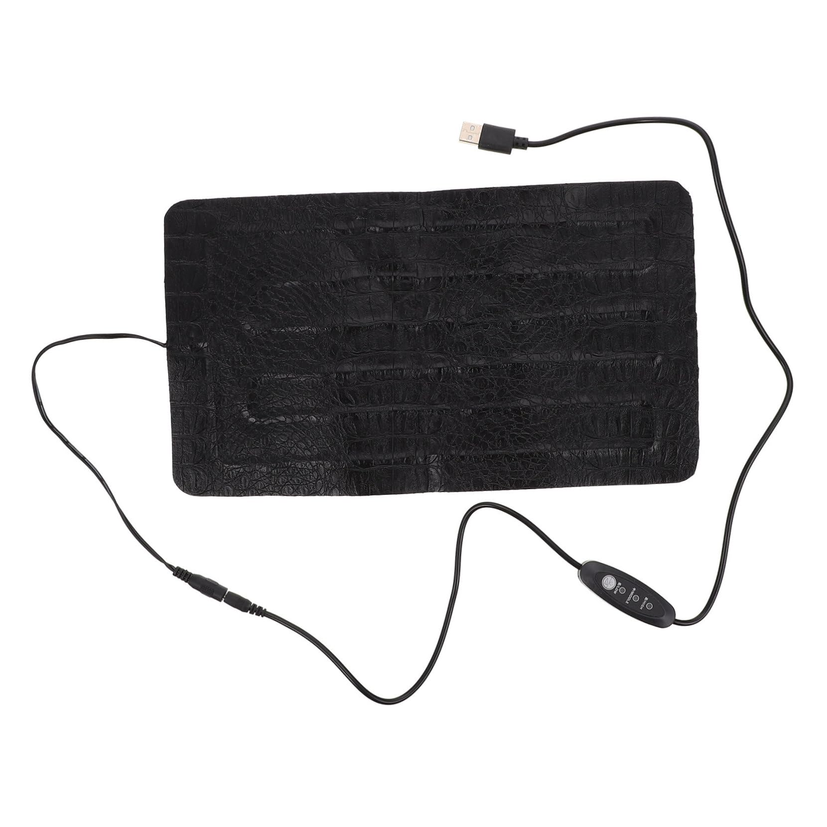 SUPVOX Almohadilla Eléctrica para Reptiles Esterilla Térmica Portátil de Cuero USB 3 Niveles para Terrario y Exteriores