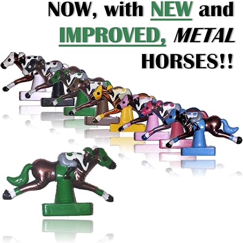 Miniatura 2 de Photo Finish Horse Track Racing Juego de mesa | Mejor nuevo juego de fiesta de salón divertido | Edición clásica | Caballos mejorados