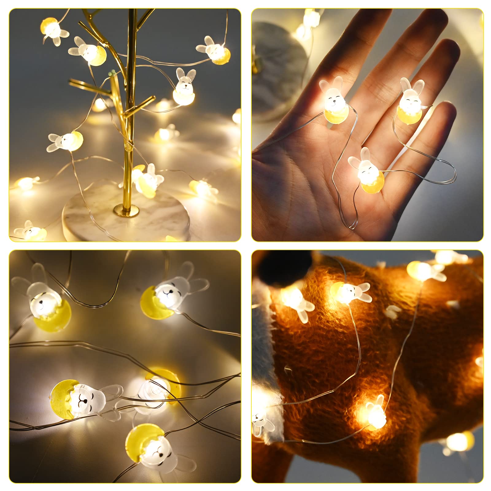 Partenopea serie stringa catena luinosa di luci 500 LED per albero di