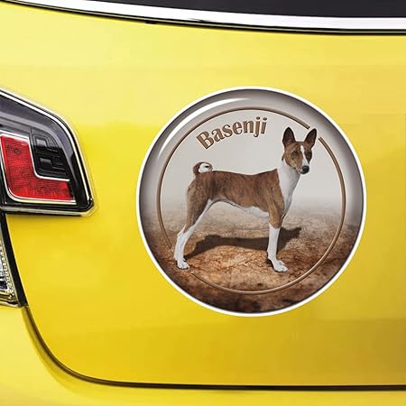 Amazon バセンジー犬の動物のデカール車のステッカーpvcデカールバンパーリアウィンドウラップトップ用防水オートバイ13cm 15cm 17cm ステッカー デカール 車 バイク