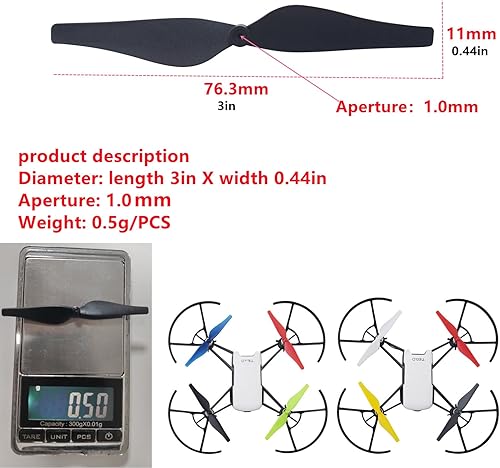 Miniatura 2 de Fytoo Hélice para DJI Tello RC Quadcopter Recambios Drone Blades (20pcs hélices)