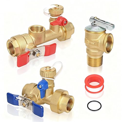 Upgrade 3/4 Inch IPS Isolator Tankless Water Heater Service Valve