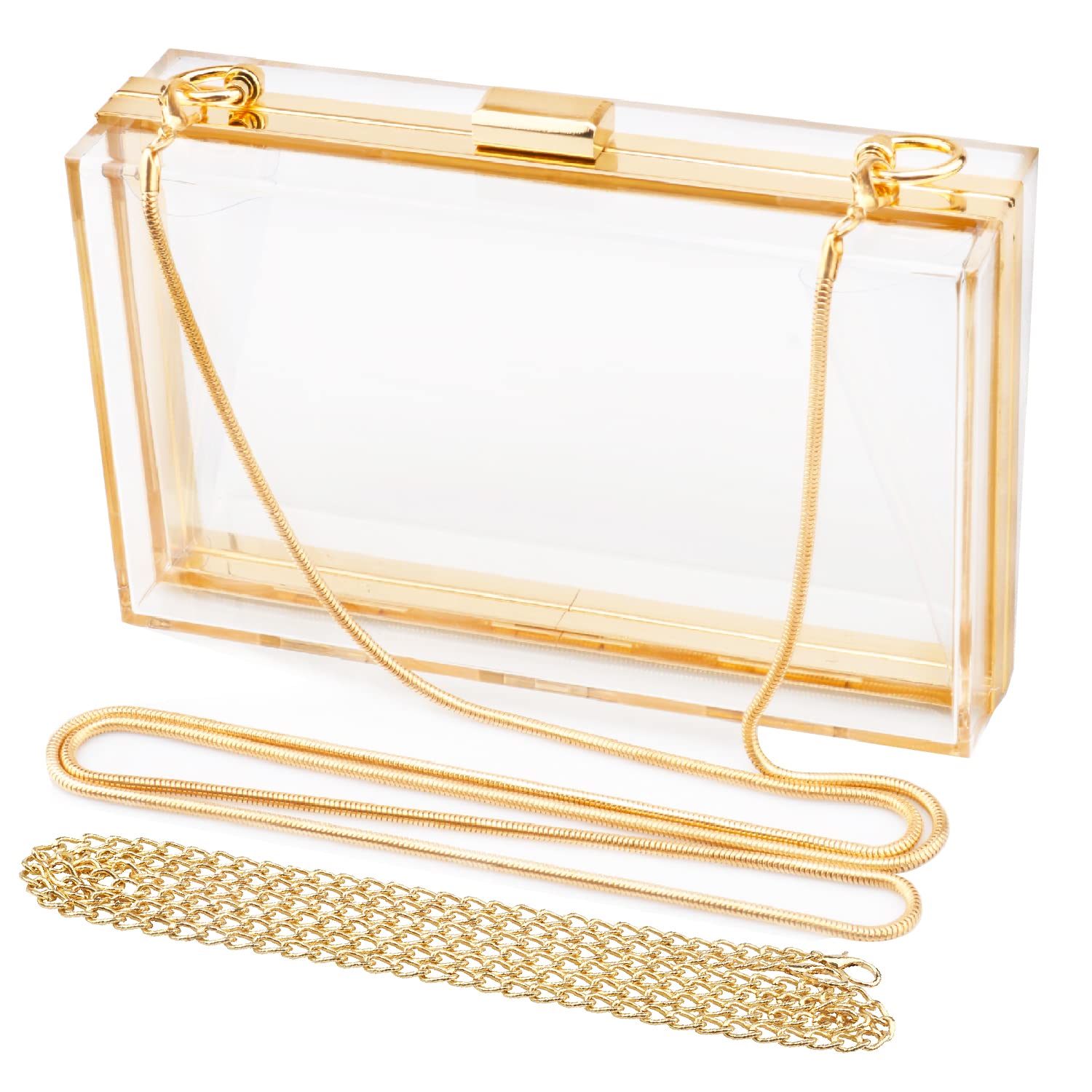 WEDDINGHELPERTransparent Clear Acrylic Square jelly Evening Bag for Women