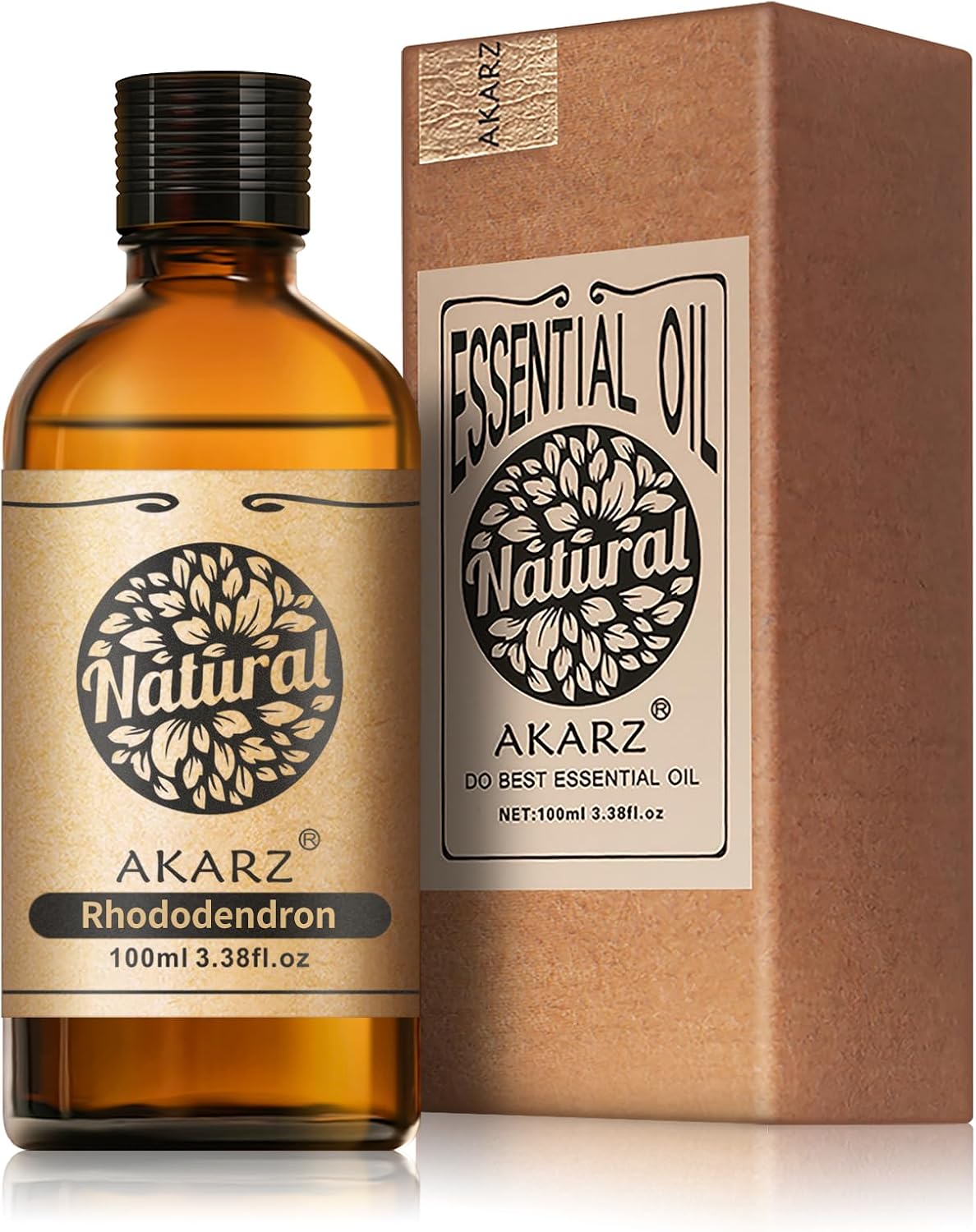 AKARZ 100ml Rhododendron Essential Oil Natural Rhododendron Oil Pure for Candle Making,DIY Skincare Products Massage,Home Spa Relaxation