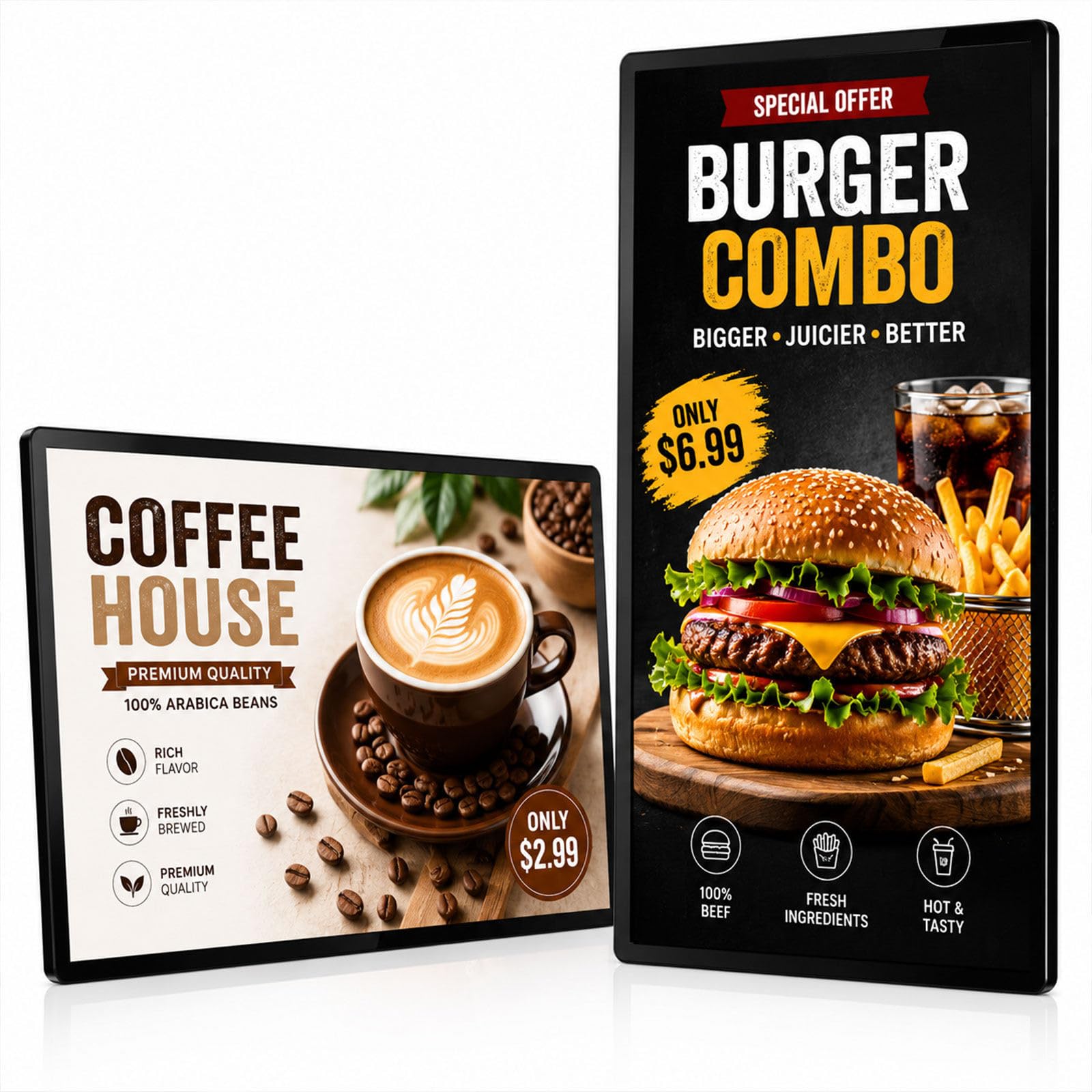 Écran d’Affichage Dynamique pour Restaurants 32Inch