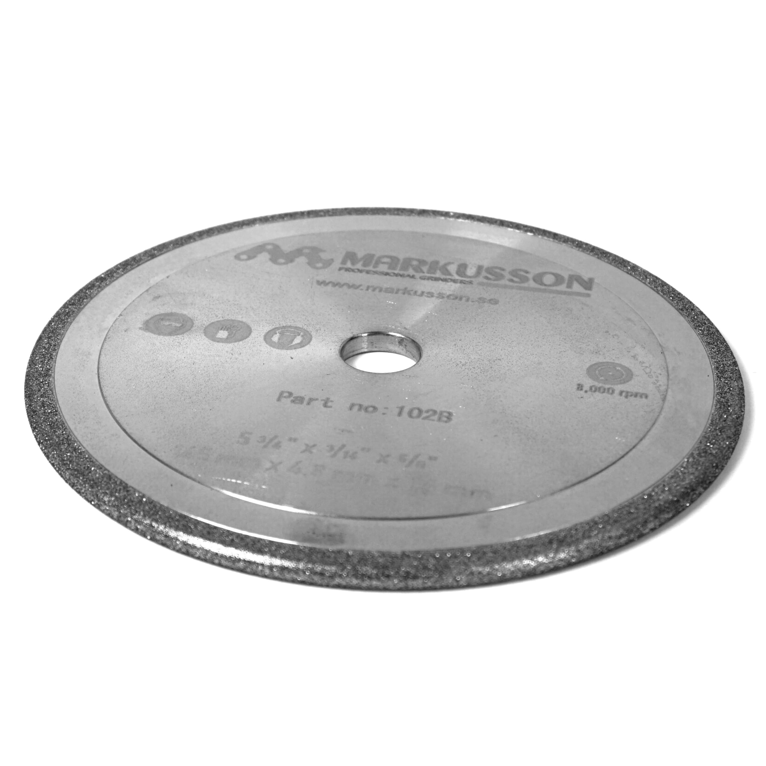 Markusson CBN Schleifscheibe 4,8mm für Kettenschärfgerät Robo Jolly RJ12 145 x 4,8 x 16 mm
