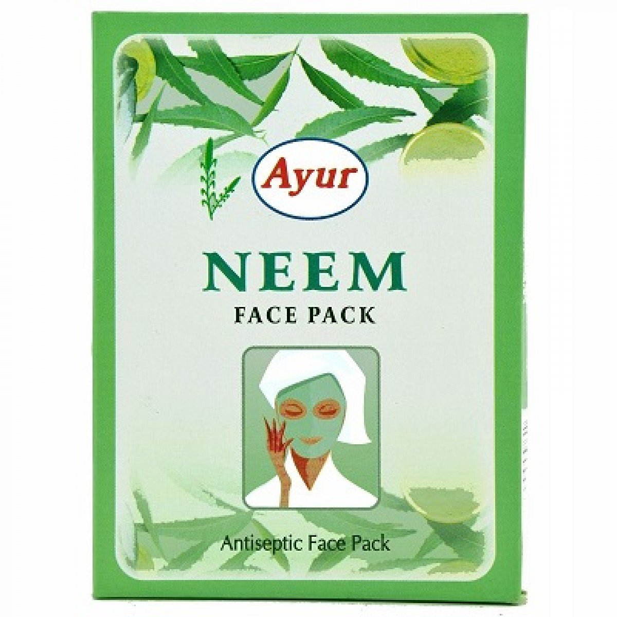 AYUR HERBAL NEEM Antiseptic FACE PACK POWDER PACK OF 6