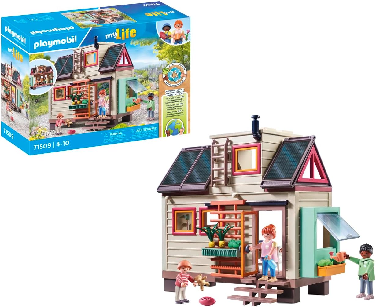 71509 myLife: Tiny House with winter garden, made from over 80% recycled and bio-based materials, detailed play sets suitable for children ages 4+