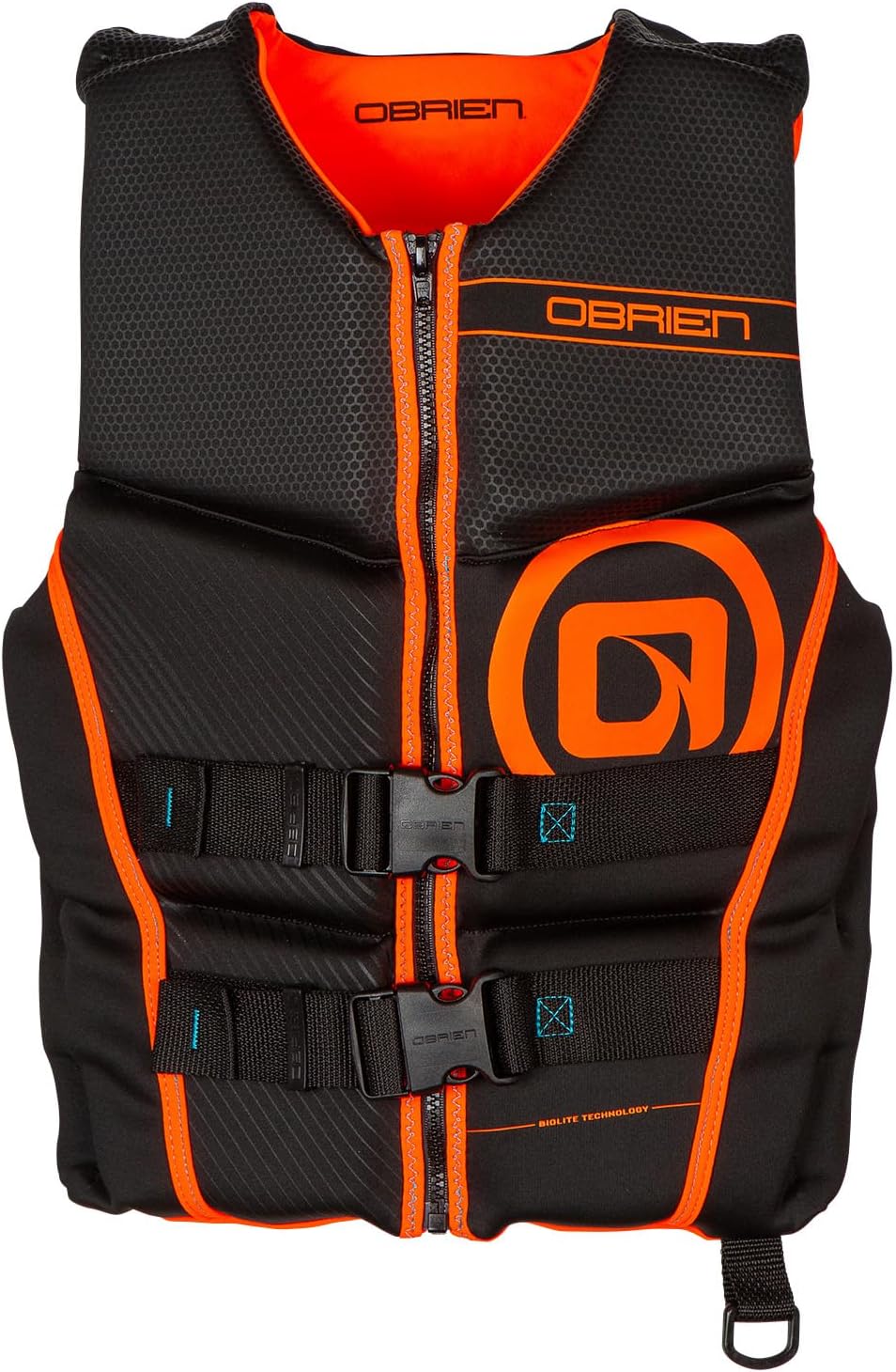 O’Brien Flex V-Back Life Jacket – Coast Guard Approved Adult Life Vest with Flex Fit Design, Lightweight Foam & Front Zip Closure for Watersports, Boating, and Jet Skiing