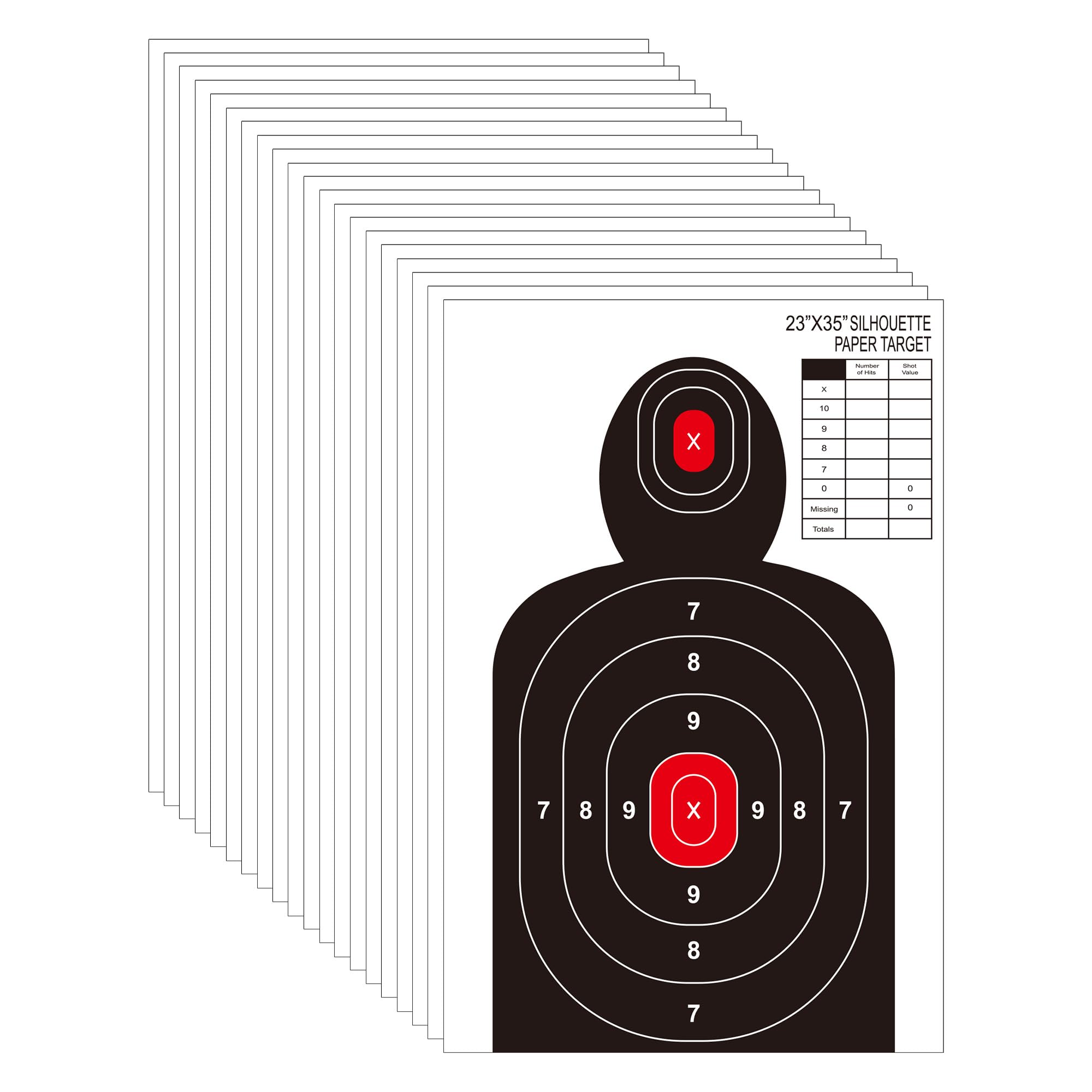 Sponsored Ad - 23x35 Inch Shooting Targets,Paper Silhouette Shooting Targets for Indoor and Outdoor Use, Range,Suitable for Handguns,Pistols,Rifles,Airguns,Pellet Gun,BB Guns