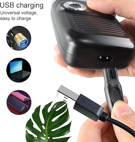 Miniatura 6 de Afeitadoras eléctricas recargables de doble lámina para hombres, de bajo ruido, potente lámina eléctrica y afeitadoras calvas para afeitado cercano