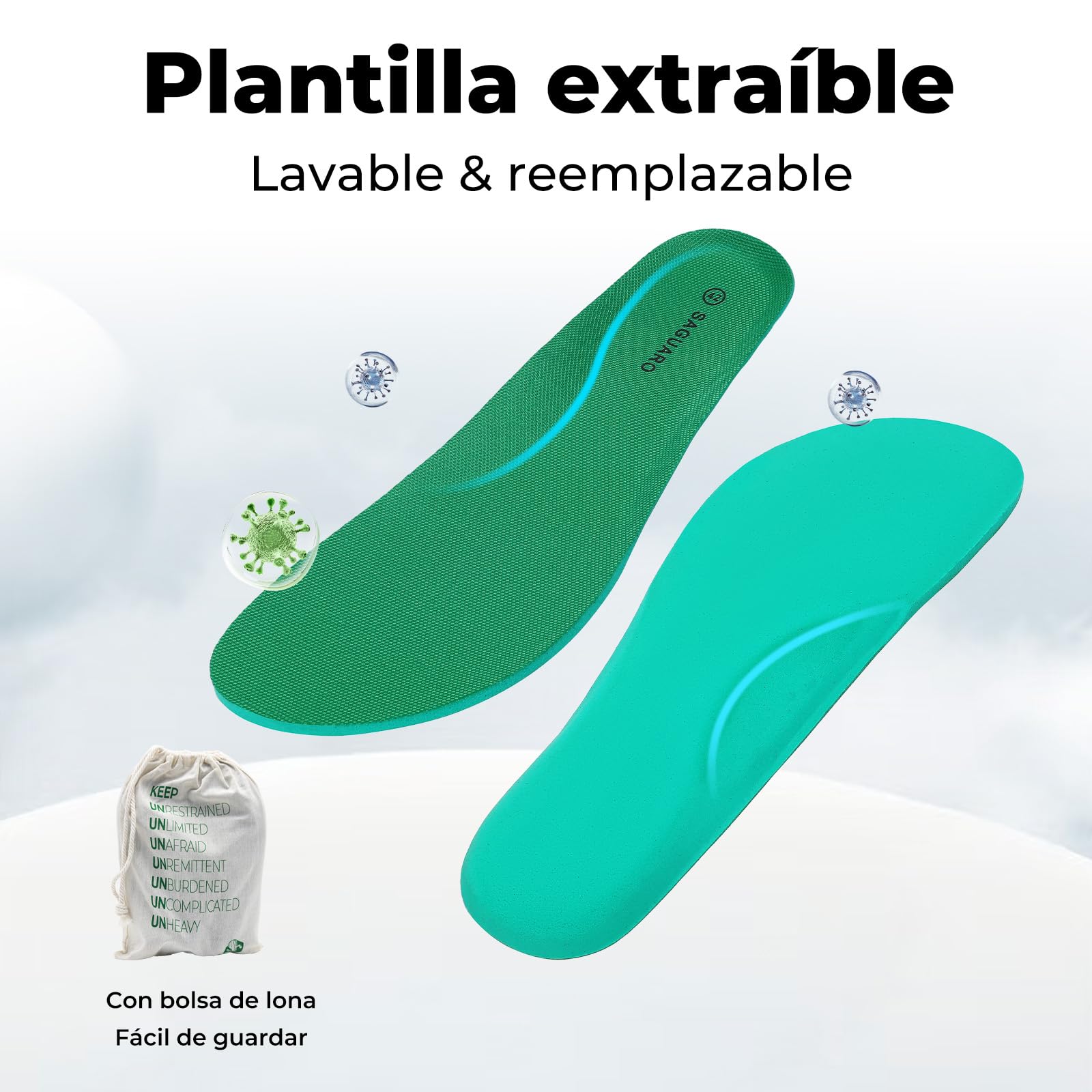 Saguaro Zapatillas Barefoot para Mujer y Hombre, Zapatos Casual con pies Anchos y caída Cero para Uso Diario, Gr.36-46