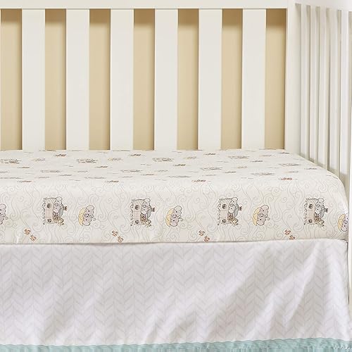 Vista 244 de EVERYDAY KIDS - Sábana bajera para cuna, 100% micro fibra suave, transpirable e hipoalergénica, se adapta al colchón de cuna tamaño estándar de 28