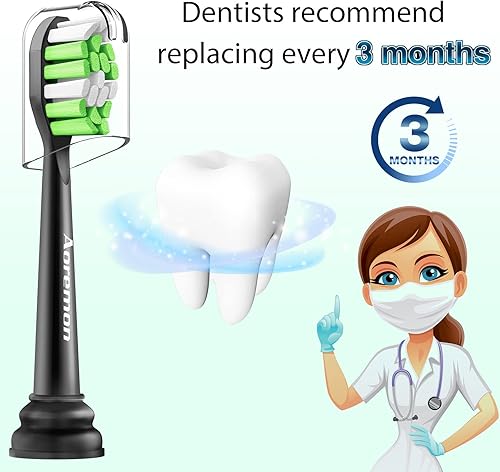 Miniatura 14 de Aoremon Cabezales de repuesto para cabezales de cepillo de dientes Philips Sonicare, compatibles con Phillips Sonicare W HX6062/65 y todos