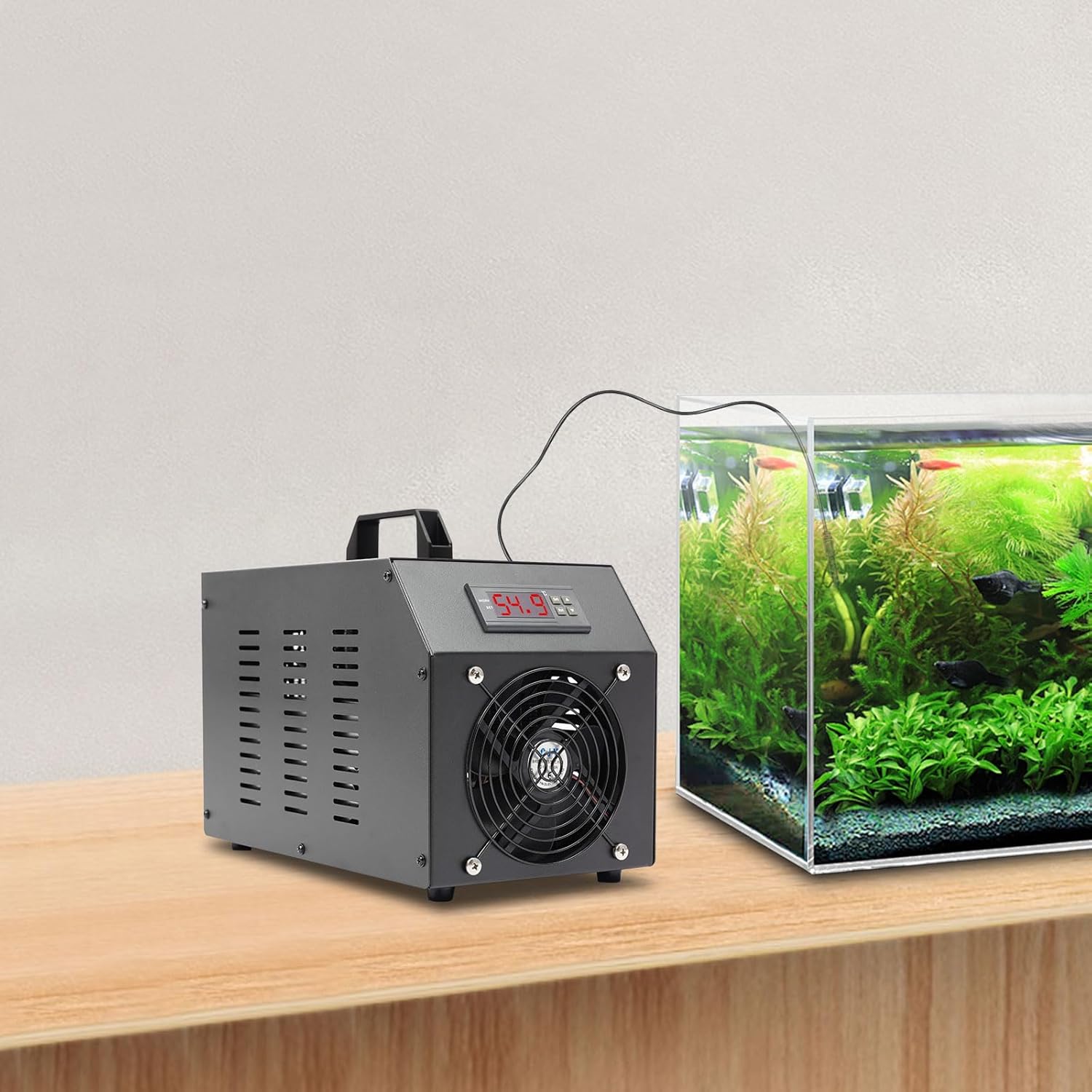 Aquarium Chiller, 10.5 Gallon Water Chiller for Hydroponics Cooling System, 150W Water Cooler with Quiet Refrigeration Compressor for Salt Fresh Water Fish Tank Axolotl Coral Reef 40L