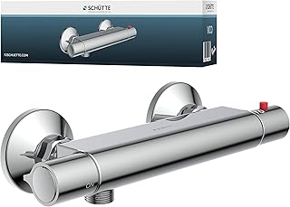 SCHÜTTE 52445 VICO Duscharmatur mit Sicherheitssperre, Thermostat Brausemischer/Mischbatterie, Chrom